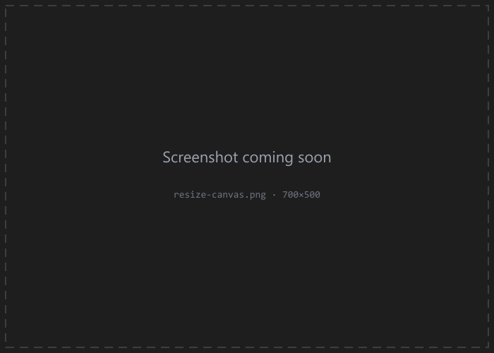 Resize Canvas dialog with the anchor grid